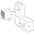Εντοιχιζόμενος φούρνος Gorenje BCS747S34X / 73lt / ανοξείδωτο ατσάλι/μαύρο