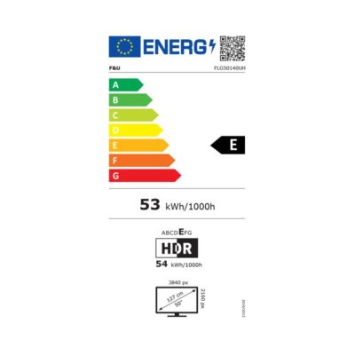 F&U Smart Τηλεόραση 50" 4K UHD LED FLG50140UH HDR