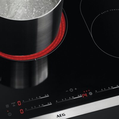 Κεραμική Εστία AEG HK854870XB Γυαλί-κεραμικό / Ανοξείδωτο ατσάλι