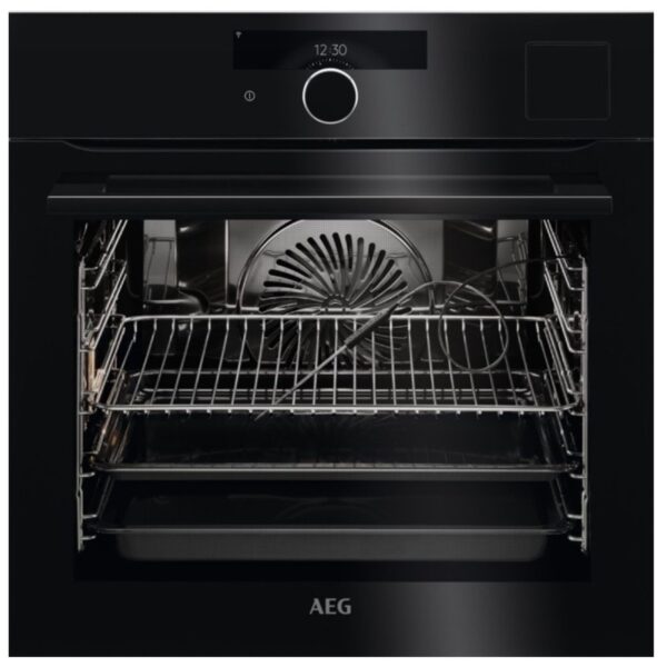 Εντοιχιζόμενος φούρνος AEG BSK998230B, Φούρνος ατμού / Με δυνατότητα Wi-Fi / Καθαρισμός με ατμό / Μαύρο
