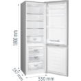 Ελεύθερος Ψυγειοκαταψύκτης Gorenje RK58DPS4 G200, Ανοξείδωτο Ατσάλι
