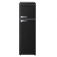 Bronxi BX-1790 BK Retro Double Door Refrigerator Black