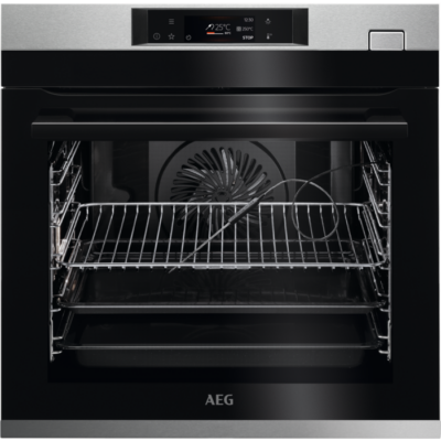 Εντοιχιζόμενος Φούρνος AEG BSE78228BM Σειρά 8000 Μαγείρεμα με ατμό, Μαύρο