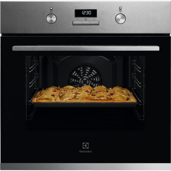 Εντοιχιζόμενος Φούρνος Electrolux KOFGH40BX Λειτουργία καθαρισμού με νερό / Ανοξείδωτο ατσάλι με προστασία από δακτυλικά αποτυπώματα
