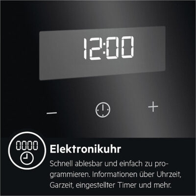 Κουζίνα AEG CCB6445BBB με γυάλινη κεραμική εστία /Χειριστήριο αφής / Λειτουργία γκριλ / Οθόνη με ρολόι