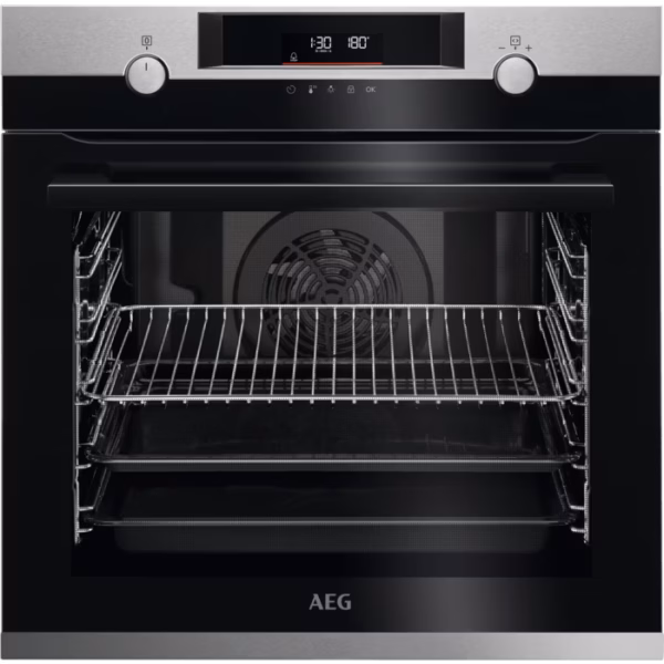 Εντοιχιζόμενος Φούρνος AEG BPE53506BM Πυρόλυσης & Αυτοκαθαριζόμενος, Σειρά 6000, Ανοξείδωτο Ατσάλι