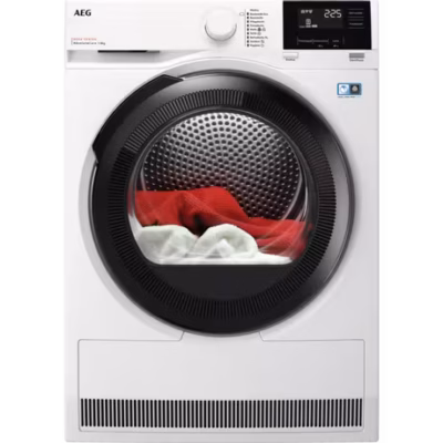 Στεγνωτήριο ρούχων AEG TR8T860EX με αντλία θερμότητας με μπροστινή φόρτωση