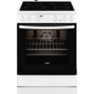 Κουζίνα Zanussi ZCV65030WA 72lt με Κεραμικές Εστίες Π60εκ. Λευκή