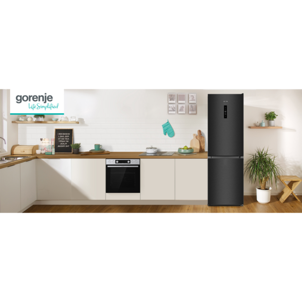 Ψυγειοκαταψύκτης Gorenje NRK619CABXL4 NoFrostPlus,χωρητικότητα 304 l, Μαύρο