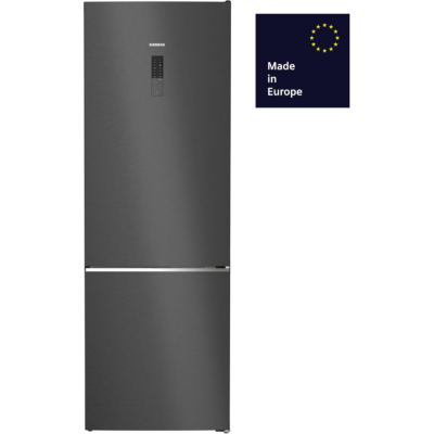 Ψυγειοκαταψύκτης SIEMENS KG49NAXCF, iQ500, noFrost, hyperFresh για Μεγαλύτερη Φρεσκάδα, Μαύρο Ατσάλι
