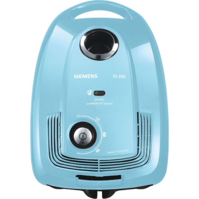 Ηλεκτρική Σκούπα 600W Siemens VSC3A330A με Σακούλα 4lt Γαλάζια