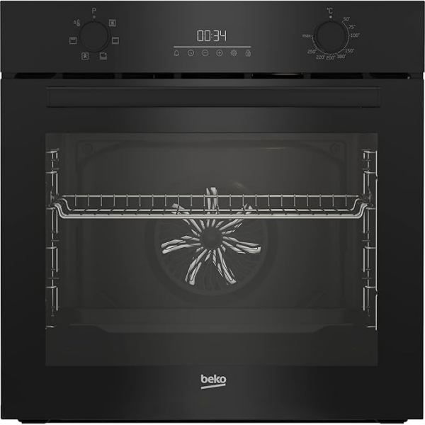 Εντοιχιζόμενος φούρνος Beko BBIE17300B b300 με 6 λειτουργίες, όγκος θαλάμου μαγειρέματος 72 λίτρων