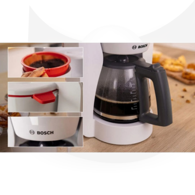 Καφετιέρα Φίλτρου Bosch MyMoment TKA2M111 Χρώμα Λευκο Με DRIP STOP Και Αυτόματη Απενεργοποίηση