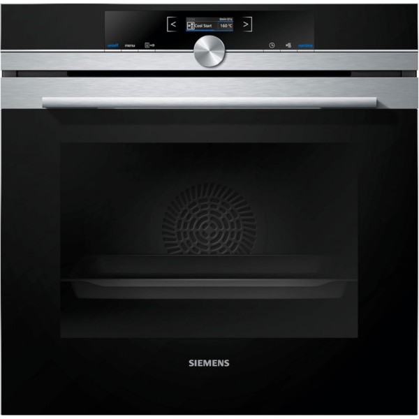 Εντοιχιζόμενος φούρνος Siemens HB674GBS1 iQ700, ανοξείδωτο ατσάλι, A+ & αυτόματο αυτοκαθαρισμό.
