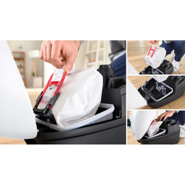 Ηλεκτρική Σκούπα με σακούλα ProHygienic Bosch BGB41HYG1H Σειρά 4 Λευκό