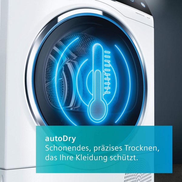 Στεγνωτήριο Siemens WT47W5W0 iQ700 / A +++ / 8 kg με τεχνολογία autoDry ελεγχόμενη από αισθητήρα