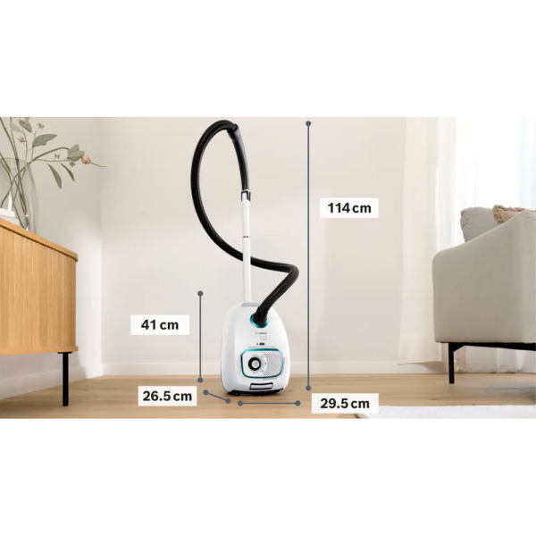 Ηλεκτρική Σκούπα με σακούλα ProHygienic Bosch BGB41HYG1H Σειρά 4 Λευκό