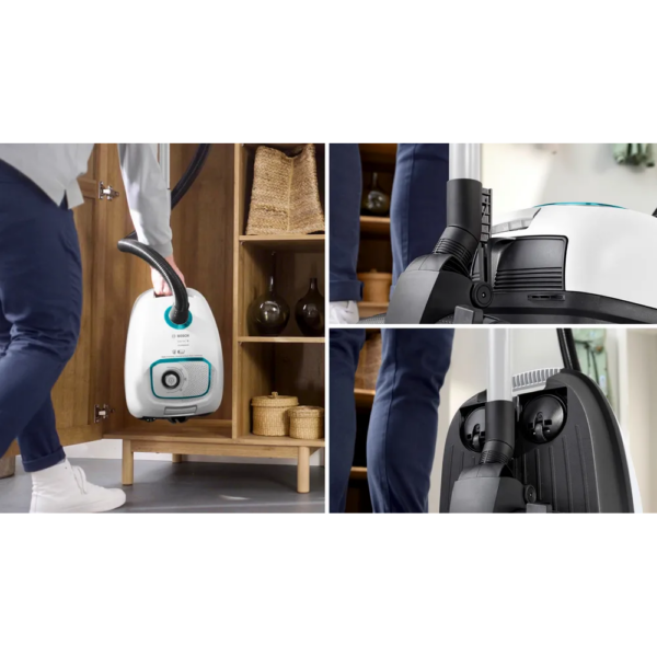 Ηλεκτρική Σκούπα με σακούλα ProHygienic Bosch BGB41HYG1H Σειρά 4 Λευκό