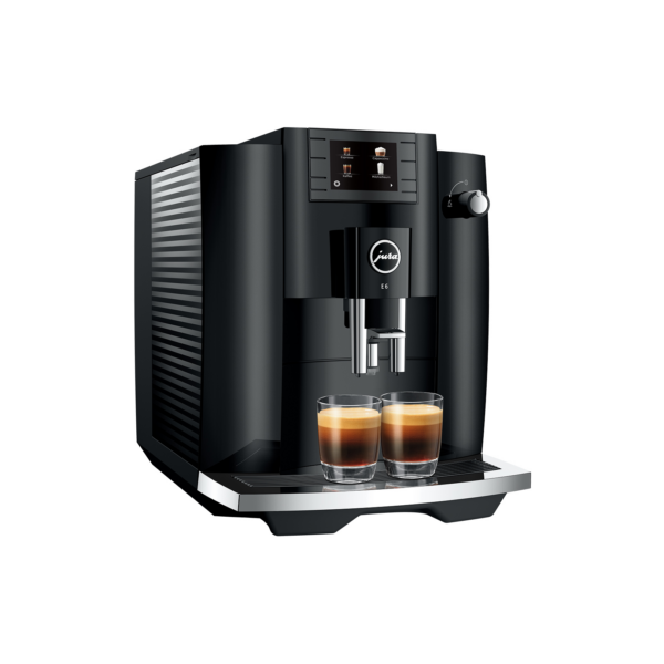 Μηχανή Espresso Jura E6 Piano Black EC 15437 1450W 15bar με Μύλο Άλεσης Μαύρο