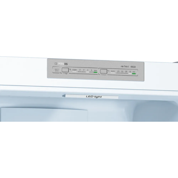Ελεύθερος ψυγειοκαταψύκτης Pitsos PKNB39VWEA 368lt Total NoFrost, Λευκό