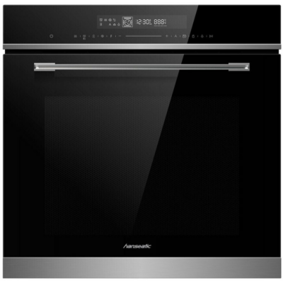 Φούρνος με φούρνο μικροκυμάτων Hanseatic 7NF30T0-E111E, Πρακτική λειτουργία μικροκυμάτων: Για γρήγορο ζέσταμα, σε μαύρο χρώμα