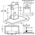 Απορροφητήρας κουζίνας Zanussi ZHB60460XA από ανοξείδωτο ατσάλι, 60 cm