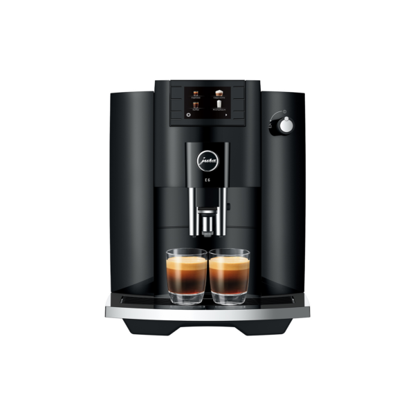 Μηχανή Espresso Jura E6 Piano Black EC 15437 1450W 15bar με Μύλο Άλεσης Μαύρο
