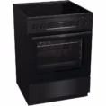 Ελεύθερη Κουζίνα 71lt, Gorenje GEC6C40BG, με Κεραμικές Εστίες, με Υδρόλυση, Π60εκ, Α, Μαύρη