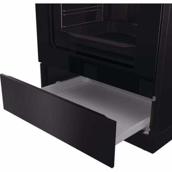 Ελεύθερη Κουζίνα 71lt, Gorenje GEC6C40BG, με Κεραμικές Εστίες, με Υδρόλυση, Π60εκ, Α, Μαύρη