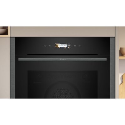Εντοιχιζόμενος Φούρνος άνω Πάγκου Neff B24CR31G0 71lt Π59.6εκ. Γκρι