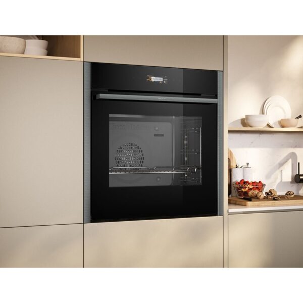 Εντοιχιζόμενος Φούρνος άνω Πάγκου Neff B24CR31G0 71lt Π59.6εκ. Γκρι