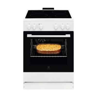 Ελεύθερη Ηλεκτρική Κουζίνα Electrolux LKR620003W με Κεραμικές Εστίες Π60εκ. Λευκή