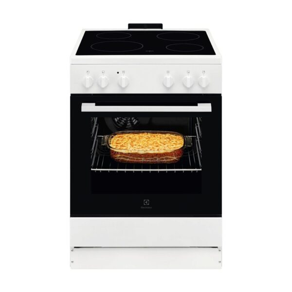 Ελεύθερη Ηλεκτρική Κουζίνα Electrolux LKR620003W με Κεραμικές Εστίες Π60εκ. Λευκή