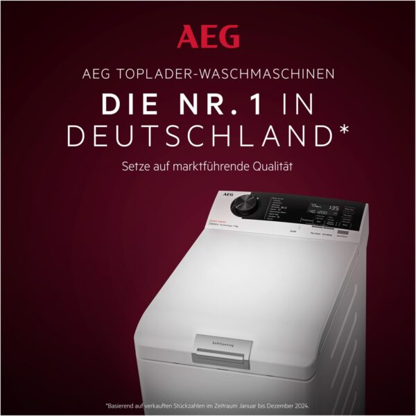 Πλυντήριο ρούχων με άνω φόρτωση AEG Lavamat LTR8E81379, ProSteam®, 7kl, Λευκό