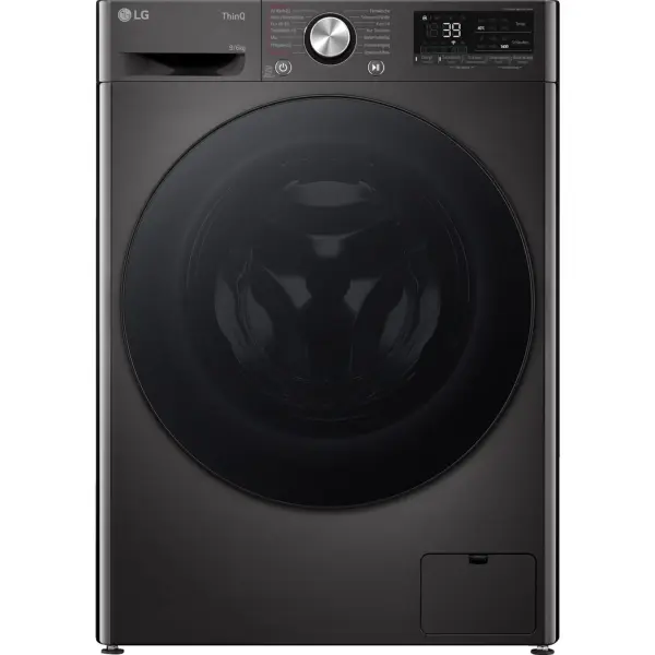LG W4WR7096YB Πλυντήριο-Στεγνωτήριο Εμπρόσθιας Φόρτωσης Κατηγορίας D 9-6kg 62 x 60 x 85 cm Wi-Fi AI Direct Drive Βαθύς Καθαρισμός με Steam TurboWash 360 Μεγάλης Χωρητικότητας Εξωτερική Πόρτα από Σκληρυμένο Γυαλί Λευκό [Ενεργειακή Κλάση D]