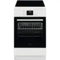 Κουζίνα με Επαγωγική Εστία AEG CIB56494BW / 50 cm / Σχάρα AirFry, Γκριλ, Οθόνη με Ρολόι, Λευκό