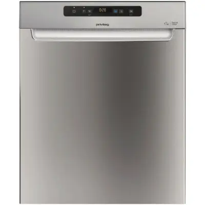 Πλυντήριο πιάτων με υποστήριγμα Privileg RUO 3T133 AFX, 60 cm, 14 σερβίτσια / Γρήγορο & Καθαριστικό