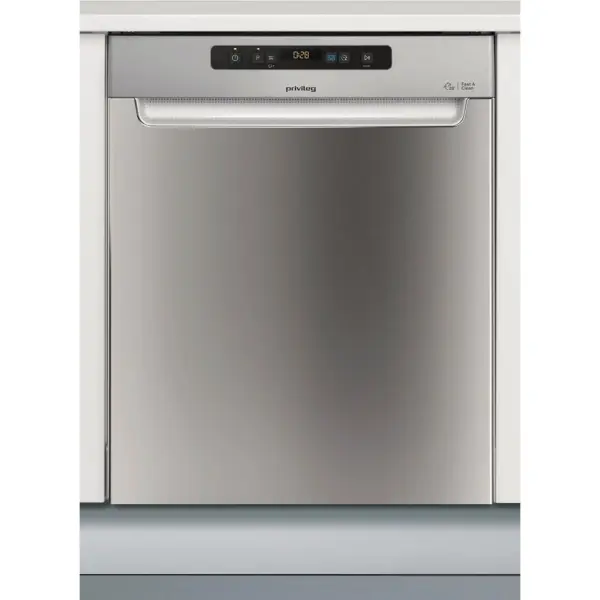 Πλυντήριο πιάτων με υποστήριγμα Privileg RUO 3T133 AFX, 60 cm, 14 σερβίτσια / Γρήγορο & Καθαριστικό