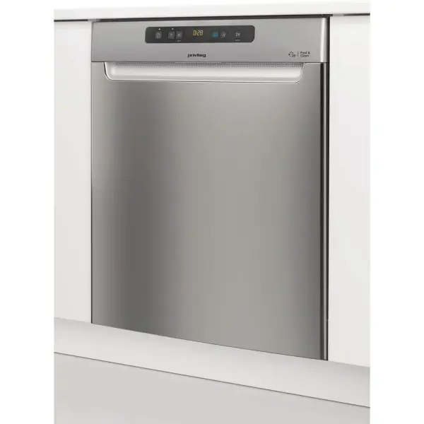 Πλυντήριο πιάτων με υποστήριγμα Privileg RUO 3T133 AFX, 60 cm, 14 σερβίτσια / Γρήγορο & Καθαριστικό