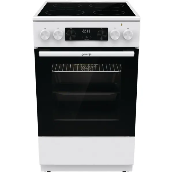 Κουζίνα Ελεύθερη Με Κεραμικές Εστίες Gorenje GEC5C41WG, 50cm, Λευκή