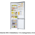 Συνδυασμός ψυγείου/καταψύκτη Samsung RL38T602CSA, Ύψος 203 cm, 390 L, Εμφάνιση ανοξείδωτου χάλυβα, No Frost+