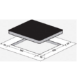 Σετ Εντοιχιζόμενος Φούρνος DAVOLINE BPDX 6012 BL, 72lt με Κεραμική εστία Davoline BVC 6005