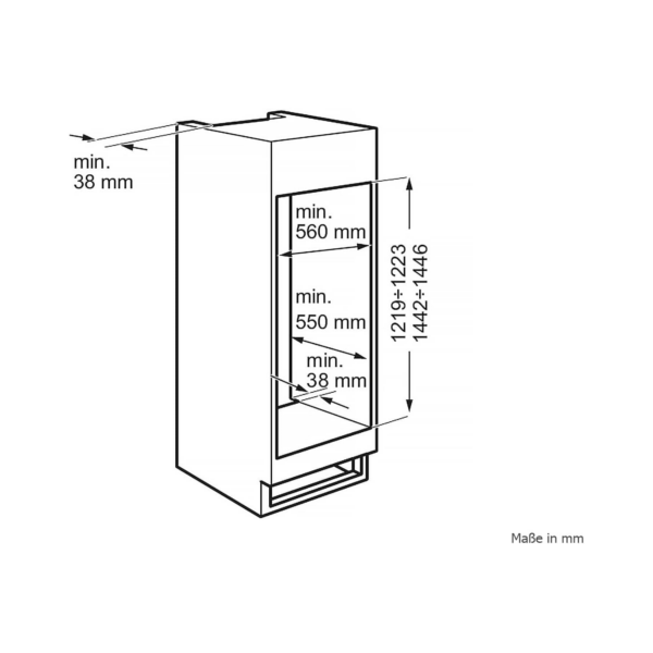 Εντοιχιζόμενος ψυγειοκαταψύκτης AEG OSD5S121ES [Ενεργειακή κλάση E]
