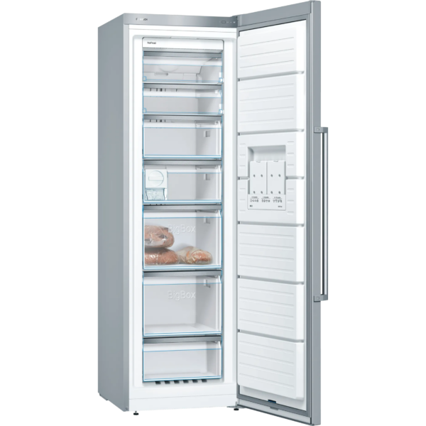 Ελεύθερος καταψύκτης, Bosch GSN36BIFV NoFrost, IceTwister, ανοξείδωτο ατσάλι με προστασία από δακτυλικά αποτυπώματα