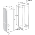 Εντοιχιζόμενος ψυγειοκαταψύκτης, Gorenje NRKI 418 EP 1 NoFrost, πλάτος 54 cm, ενεργειακή κλάση E