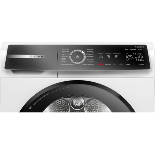 Στεγνωτήριο ρούχων BOSCH Series 8 WQB245B40 με αντλία θερμότητας, χωρητικότητα 9 kg
