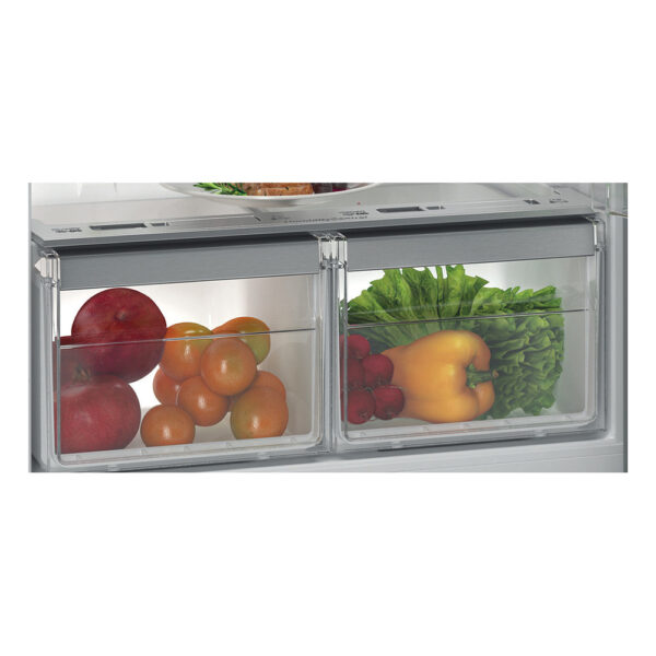 WHIRLPOOL Ψυγείο Δίπορτο 423lt Total NoFrost Activ0° FreshBox+ Υ180xΠ70xΒ72.5εκ. Inox WT70I 832 X