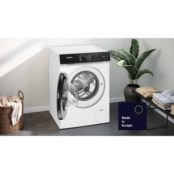 Πλυντήριο Ρούχων Εμπρόσθιας Φόρτωσης SIEMENS iQ500 9kg 1400 σ. Λευκό/Μαύρο WG44H2MECO