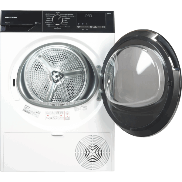 GRUNDIG Στεγνωτήριο 9kg GentleWave Xpress Super Short Dryier A+++ με Αντλία Θερμότητας GT55924F14