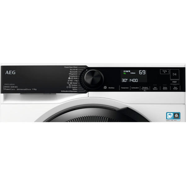 AEG Πλυντήριο Ρούχων 9kg με Τεχνολογία Ατμού 1400 Στροφών LR8E75490